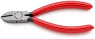 KNIPEX 70 01 125 Diagonal Cutter plastic coated black atramentized 125 mm