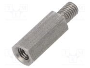 Screwed spacer sleeve; 18mm; Int.thread: M5; Ext.thread: M5 DREMEC