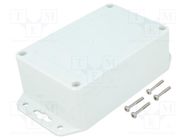 Enclosure: multipurpose; X: 80mm; Y: 120mm; Z: 45mm; ZP; light grey KRADEX