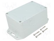 Enclosure: multipurpose; X: 80mm; Y: 120mm; Z: 60mm; ZP; light grey KRADEX