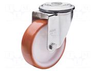 Transport wheel; Ø: 80mm; W: 30mm; H: 107mm; torsional; 122kg; steel ELESA+GANTER