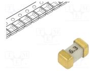 Fuse: fuse; ultra rapid; 6.3A; 32VAC; 75V; 75VDC; SMD; ceramic; 458 LITTELFUSE