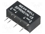 Converter: DC/DC; 1W; Uin: 22.8÷26.4V; Uout: 15VDC; Iout: 0÷67mA MEAN WELL