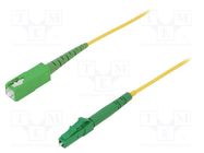 Fiber patch cord; LC/APC,SC/APC; 2m; Optical fiber: 9/125um; Gold FIBRAIN