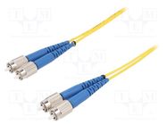 Fiber patch cord; FC/UPC,both sides; 2m; Optical fiber: 9/125um FIBRAIN