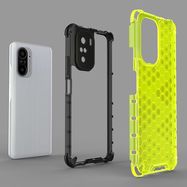 Honeycomb Case armor cover with TPU Bumper for Xiaomi Redmi K40 Pro+ / K40 Pro / K40 / Poco F3 blue, Hurtel