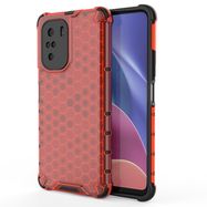 Honeycomb Case armor cover with TPU Bumper for Xiaomi Redmi K40 Pro+ / K40 Pro / K40 / Poco F3 red, Hurtel