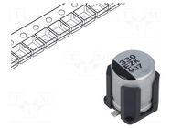 Capacitor: hybrid; 330uF; 25VDC; SMD; ESR: 27mΩ; ZKU; ±20%; Ø8x10.2mm PANASONIC