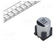 Capacitor: hybrid; 120uF; 35VDC; SMD; ESR: 35mΩ; ZKU; ±20%; 4000h PANASONIC