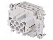 Connector: HDC; contact insert; female; PIN: 6; 16A; 500V; HEAVYCON PHOENIX CONTACT