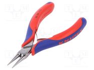 Pliers; precision,half-rounded nose; 115mm KNIPEX