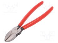 Pliers; side,cutting; handles with plastic grips; 180mm KNIPEX