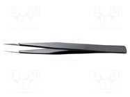 Tweezers; Blade tip shape: sharp; Tweezers len: 125mm; ESD 