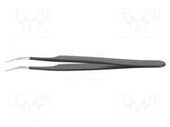 Tweezers; Blade tip shape: sharp; Tweezers len: 120mm; ESD IDEAL-TEK