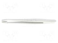 Tweezers; Blade tip shape: flat,shovel; Tweezers len: 115mm; ESD IDEAL-TEK