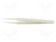 Tweezers; Blade tip shape: sharp; Tweezers len: 115mm; ESD 