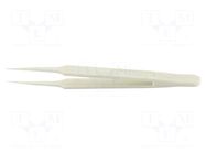 Tweezers; Blade tip shape: sharp; Tweezers len: 115mm; ESD IDEAL-TEK