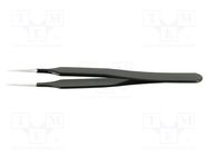 Tweezers; Blade tip shape: sharp; Tweezers len: 110mm; ESD 