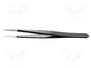 Tweezers; Blade tip shape: sharp; Tweezers len: 110mm; ESD IDEAL-TEK