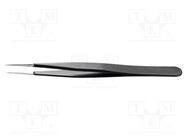 Tweezers; Blade tip shape: sharp; Tweezers len: 120mm; ESD 