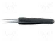 Tweezers; Blade tip shape: sharp; Tweezers len: 120mm; ESD 