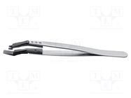 Tweezers; replaceable tips; Tweezers len: 130mm; ESD 