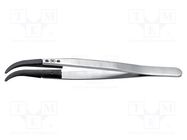 Tweezers; replaceable tips; Blade tip shape: flat; ESD IDEAL-TEK