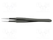 Tweezers; Blade tip shape: flat; Tweezers len: 120mm; ESD 