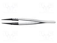 Tweezers; replaceable tips; Blade tip shape: flat; ESD 