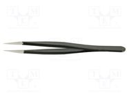 Tweezers; Blade tip shape: sharp; Tweezers len: 120mm; ESD 