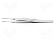 Tweezers; 110mm; for precision works; Blade tip shape: sharp IDEAL-TEK