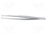 Tweezers; 120mm; for precision works; Blade tip shape: flat IDEAL-TEK