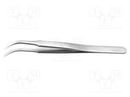 Tweezers; 120mm; for precision works; Type of tweezers: curved IDEAL-TEK