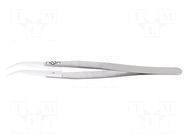 Tweezers; 135mm; Blade tip shape: flat; universal IDEAL-TEK