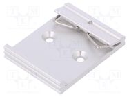 DIN rail mounting bracket; aluminium; 40mm; Rail: TS35 FISCHER ELEKTRONIK