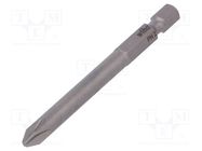 Screwdriver bit; Phillips; PH2; Overall len: 70mm; PROFESSIONAL WIHA