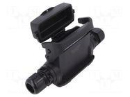 Enclosure for connectors: HDC; size 16A; Han-Eco® A; IP65; M25 HARTING