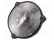 LED lens; round; plexiglass PMMA; transparent; 1÷4°; Colour: black LEDIL