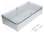 Enclosure: multipurpose; X: 278mm; Y: 558mm; Z: 130mm; with hinges FIBOX