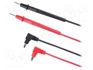 Test leads; Umax: 1kV; Imax: 10A; 930mm; black,red; 2pcs. UNI-T