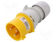 Connector: AC supply; plug; male; 32A; 110VAC; IEC 60309; IP44 PCE