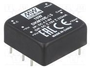 Converter: DC/DC; 10W; Uin: 4.7÷8V; Uout: 15VDC; Uout2: -15VDC; THT MEAN WELL