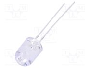 LED; 8mm; blue; 4200÷5800mcd; 30°; Front: convex; No.of term: 2 OPTOSUPPLY