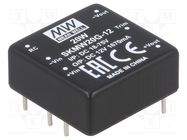 Converter: DC/DC; 20W; Uin: 18÷75V; Uout: 12VDC; Iout: 0÷1670mA; THT MEAN WELL