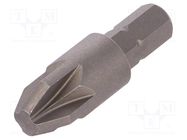 Screwdriver bit; Pozidriv®; PZ4; Overall len: 32mm; STANDARD WIHA