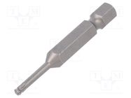 Screwdriver bit; spherical,Torx®; T10; Overall len: 50mm WIHA