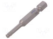 Screwdriver bit; spherical,Torx®; T20; Overall len: 50mm WIHA