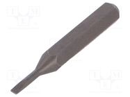 Screwdriver bit; slot; 1,5x0,25mm; Overall len: 28mm; MICRO WIHA