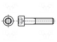 Screw; M2x10; 0.4; Head: cheese head; hex key; HEX 1,5mm; DIN 912 KRAFTBERG