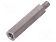 Screwed spacer sleeve; 60mm; Int.thread: M8; Ext.thread: M8 DREMEC